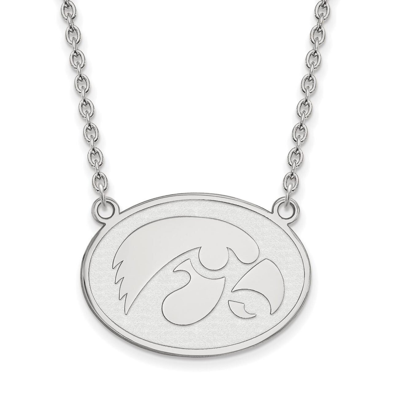 University of Iowa Large Pendant with Chain Necklace Sterling Silver SS057UIA-18, MPN: SS057UIA-18,…