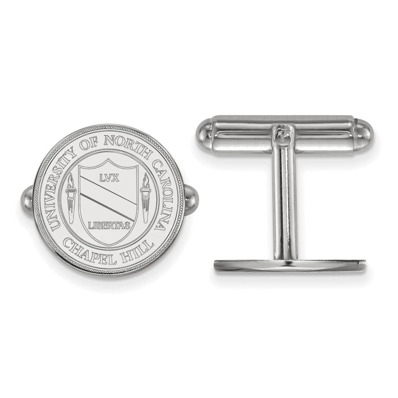 University of North Carolina Crest Cufflinks Sterling Silver SS060UNC