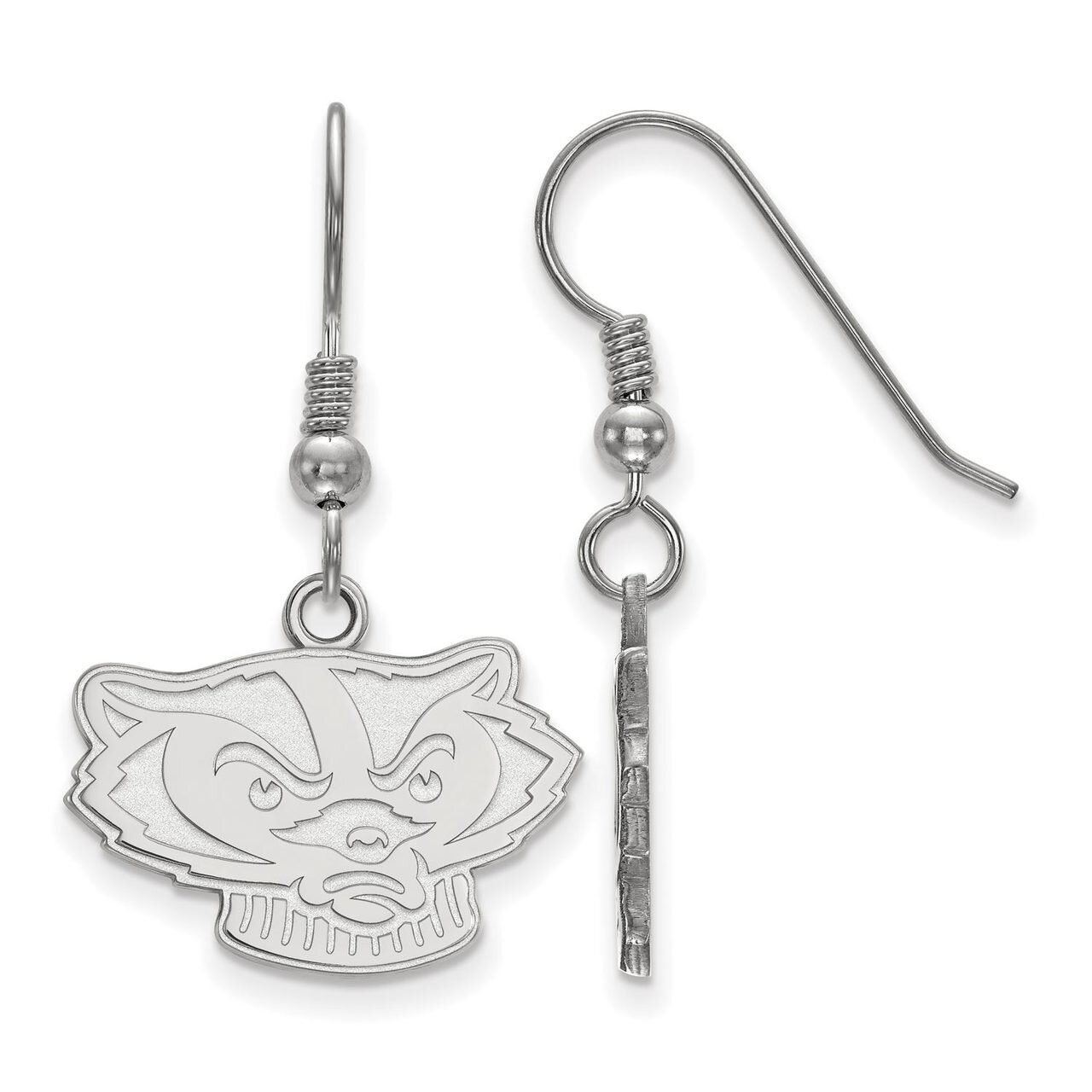 University of Wisconsin Small Dangle Earring Wire Sterling Silver SS063UWI, MPN: SS063UWI, 88677472…