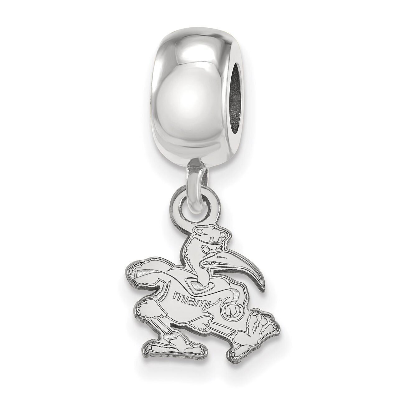 University of Miami Bead Charm x-Small Dangle Sterling Silver SS064UMF, MPN: SS064UMF, 886774724607