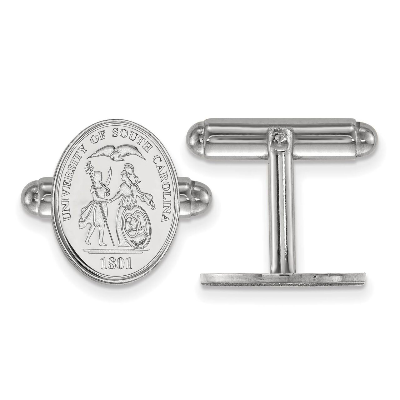 University of South Carolina Crest Cufflinks Sterling Silver SS067USO