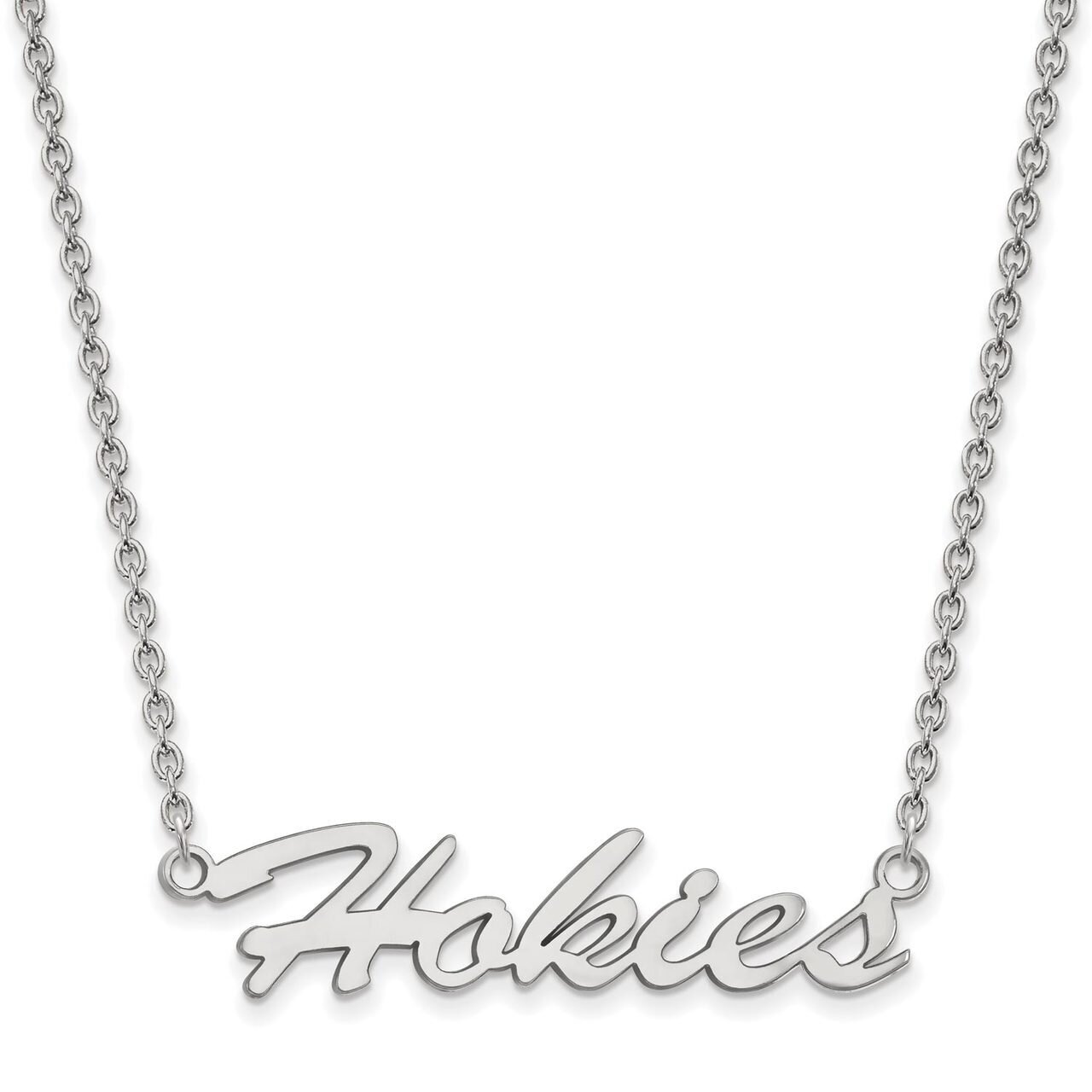 Virginia Tech Medium Pendant with Chain Necklace Sterling Silver SS067VTE-18, MPN: SS067VTE-18, 886…
