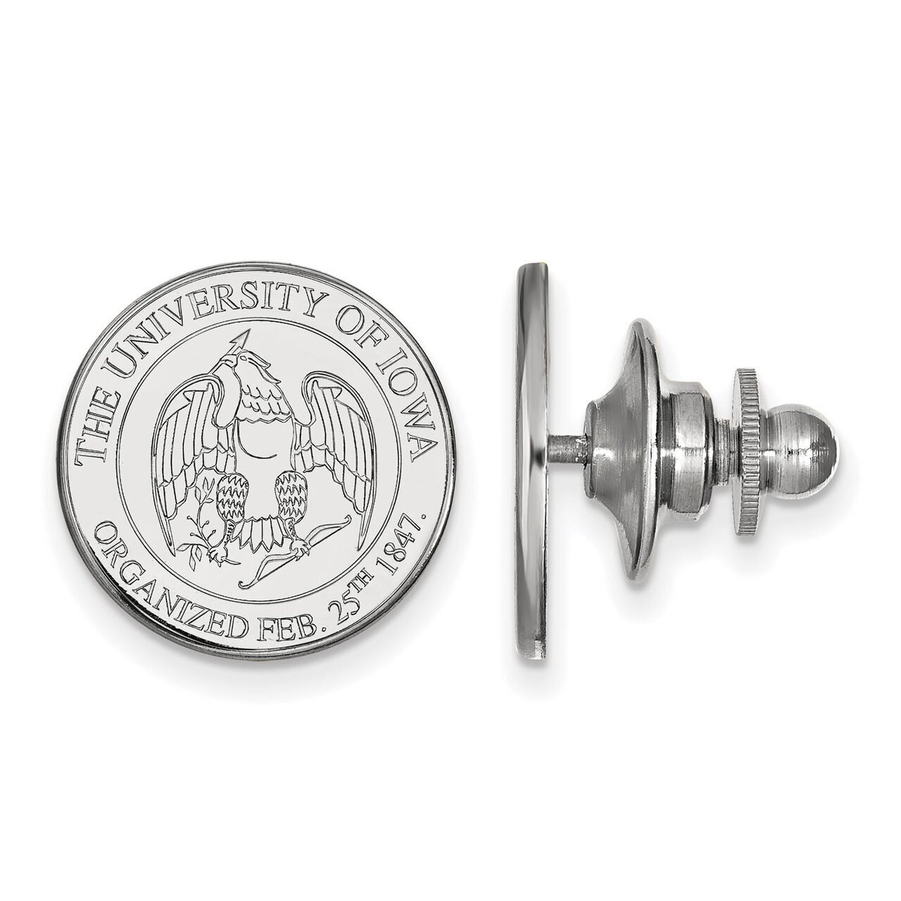 University of Iowa Crest Lapel Pin Sterling Silver SS080UIA, MPN: SS080UIA, 886774708362