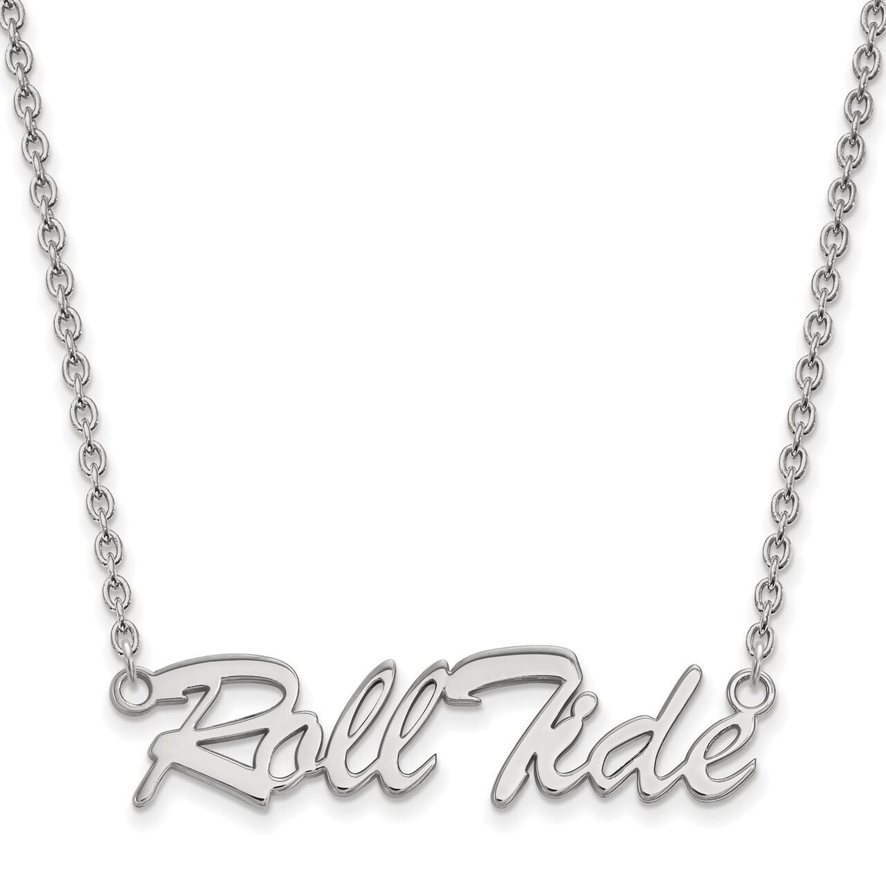 University of Alabama Medium Pendant with Chain Necklace Sterling Silver SS083UAL-18, MPN: SS083UAL…