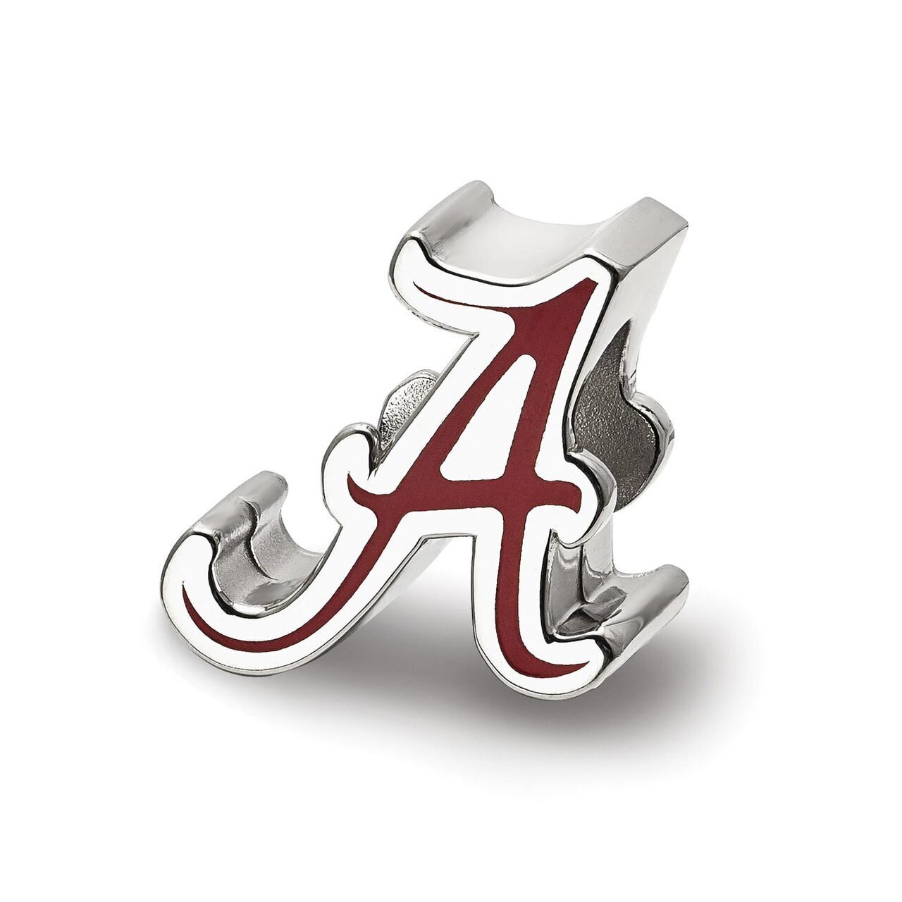 The University of Alabama Script Alabama A Enameled Logo Bead Sterling Silver SS500UAL