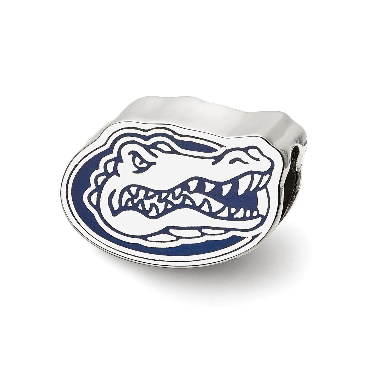University of Florida Gator Head Enameled Logo Bead Sterling Silver SS500UFL, MPN: SS500UFL, 810680…