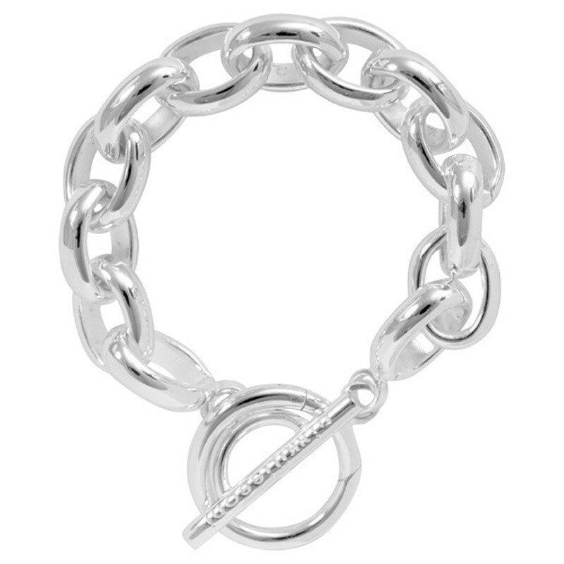 Nikki Lissoni Bracelet Silver-Plated with T-Bar Closure 17cm 6.7 inch B1006S17, MPN: B1006S17, 8718…