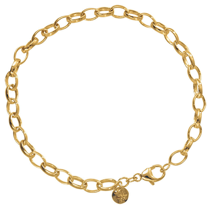 Nikki Lissoni Gold-Plated Chain Bracelet 7X5mm 17cm 6.7 inch For Charms Not Compatible with Pendant…