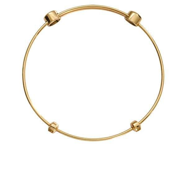 Nikki Lissoni Charm Bangle Gold-Plated 21cm 8.2 inch B1060G21, MPN: B1060G21, 8718819235569