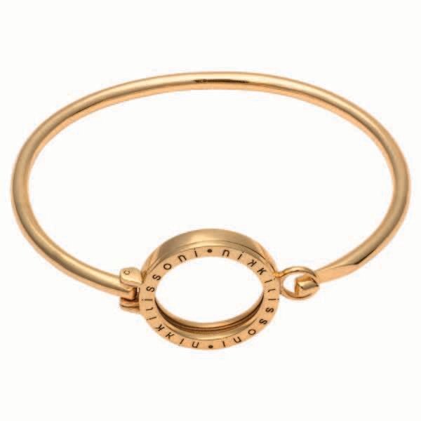 Nikki Lissoni Bracelet with Small Pendant of 25mm Gold-Plated 19cm 7.4 inch B1069G19, MPN: B1069G19…
