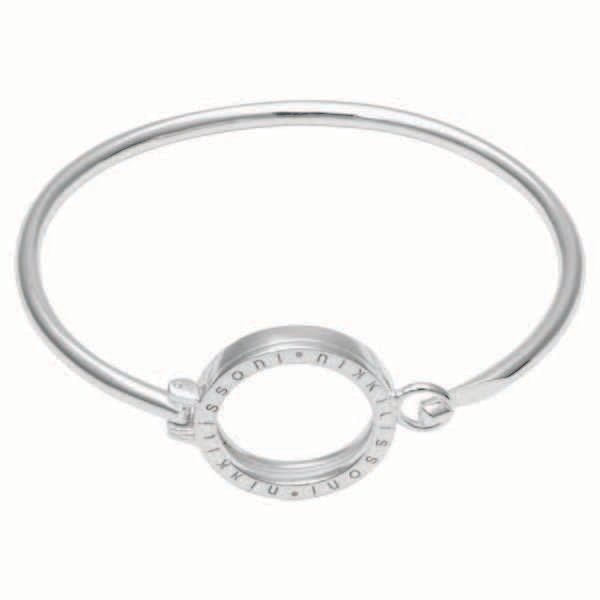 Nikki Lissoni Bracelet with Small Pendant of 25mm Silver-Plated 17cm 6.7 inch B1069S17, MPN: B1069S…