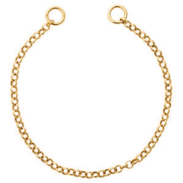 Nikki Lissoni Cable Chain Round 2mm For Tags Gold-Plated 13cm 5.1 inch B1106G13