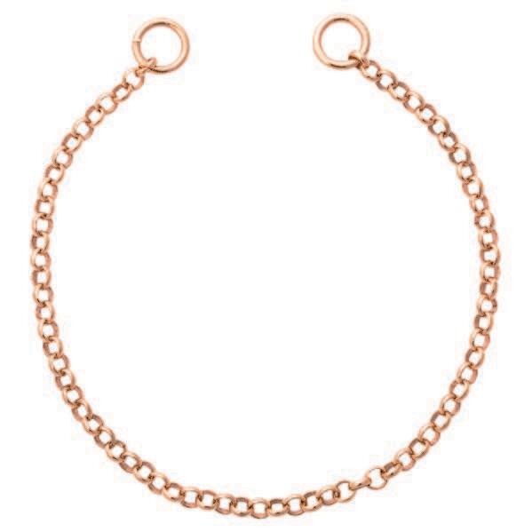 Nikki Lissoni Cable Chain Round 2mm For Tags Rose Gold-Plated 11cm 4.3 inch B1106RG11, MPN: B1106RG…