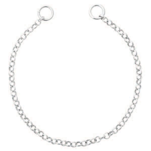 Nikki Lissoni Cable Chain Round 2mm For Tags Silver-Plated 11cm 4.3 inch B1106S11