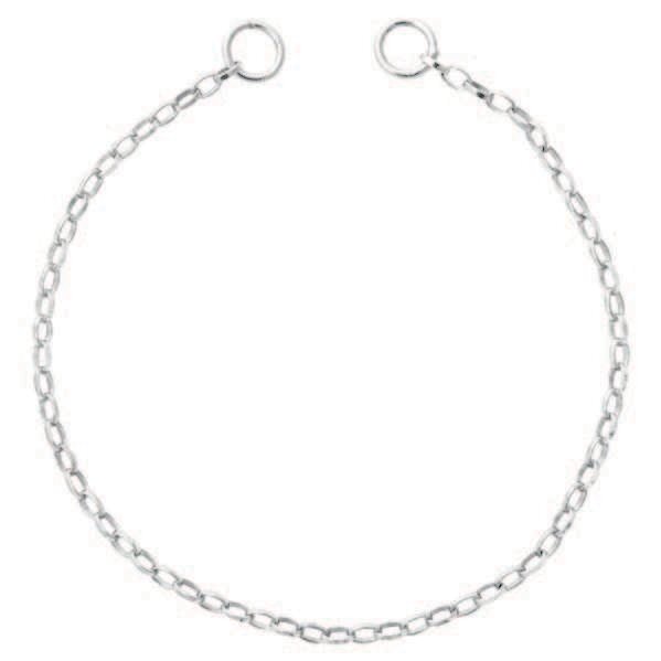 Nikki Lissoni Cable Chain Oval 3X2mm For Tags Silver-Plated 13cm 5.1 inch B1107S13