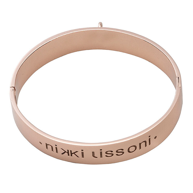 Nikki Lissoni Bangle of 14mm  Rose Gold-Plated 21cm 8.2 inch B1120RG21, MPN: B1120RG21, 87190753019…