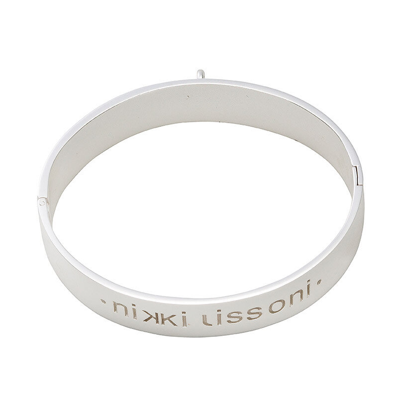 Nikki Lissoni Bangle of 14mm  Silver-Plated 21cm 8.2 inch B1120S21, MPN: B1120S21, 8719075301876