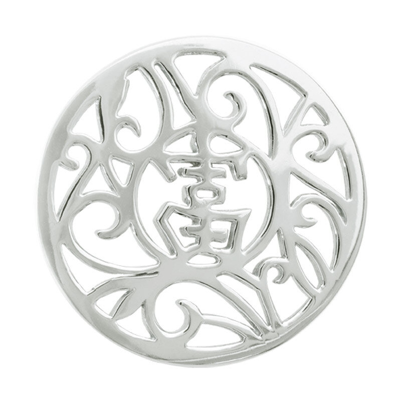 Nikki Lissoni Chinese Lucky Coin Silver-Plated 33mm C1000SM