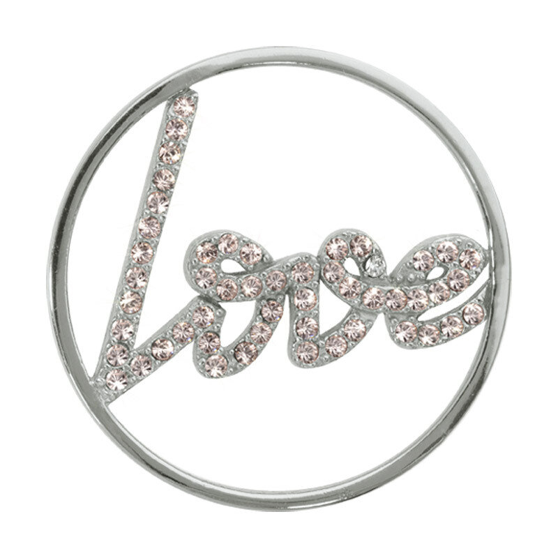 Nikki Lissoni Sparkling Love Silver-Plated 33mm Coin C1003SM