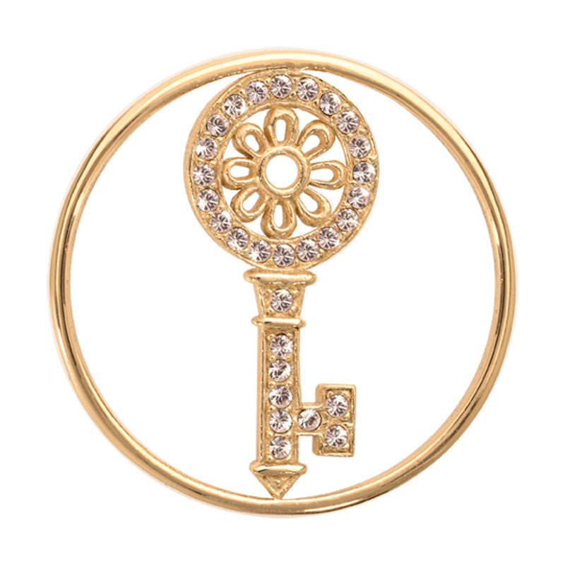 Nikki Lissoni Key To My Heart Gold-Plated 33mm Coin C1004GM