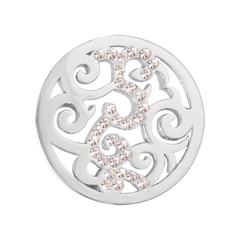 Nikki Lissoni Baroque Silver-Plated 23mm Coin C1018SS