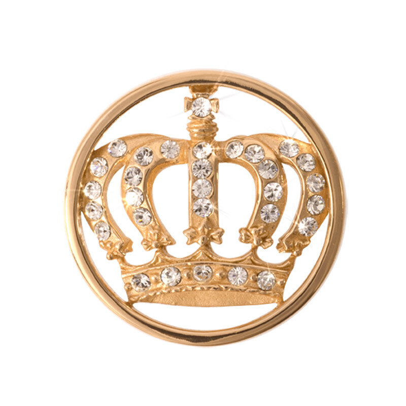 Nikki Lissoni Royal Crown Gold-Plated 23mm Coin C1038GS