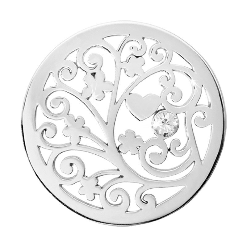 Nikki Lissoni Tree of Love Silver-Plated 33mm Coin C1135SM