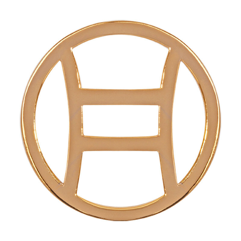 Nikki Lissoni Gemini Gold-Plated 33mm Coin C119205GM, MPN: C119205GM, 8718627465189