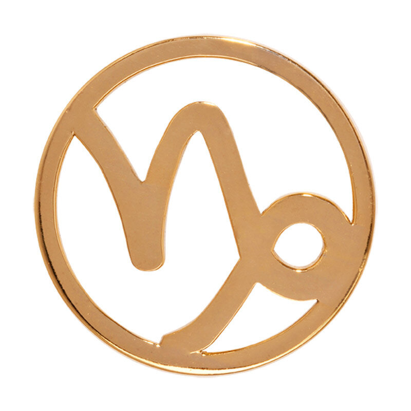 Nikki Lissoni Capricorn Gold-Plated 33mm Coin C119212GM, MPN: C119212GM, 8718627465080
