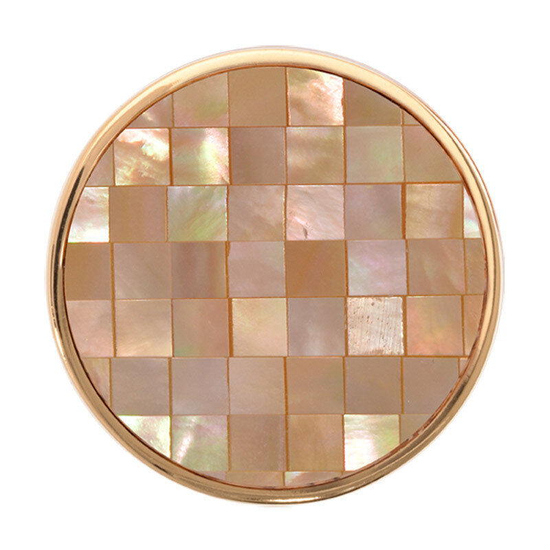 Nikki Lissoni Yellow Shell Mosaic Gold-Plated 33mm Coin C1195GM