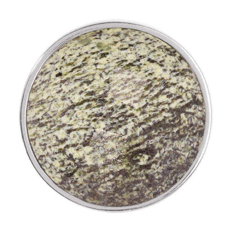 Nikki Lissoni Faceted Green Zebra Jasper Silver-Plated 33mm Coin C1199SM, MPN: C1199SM, 87186274655…