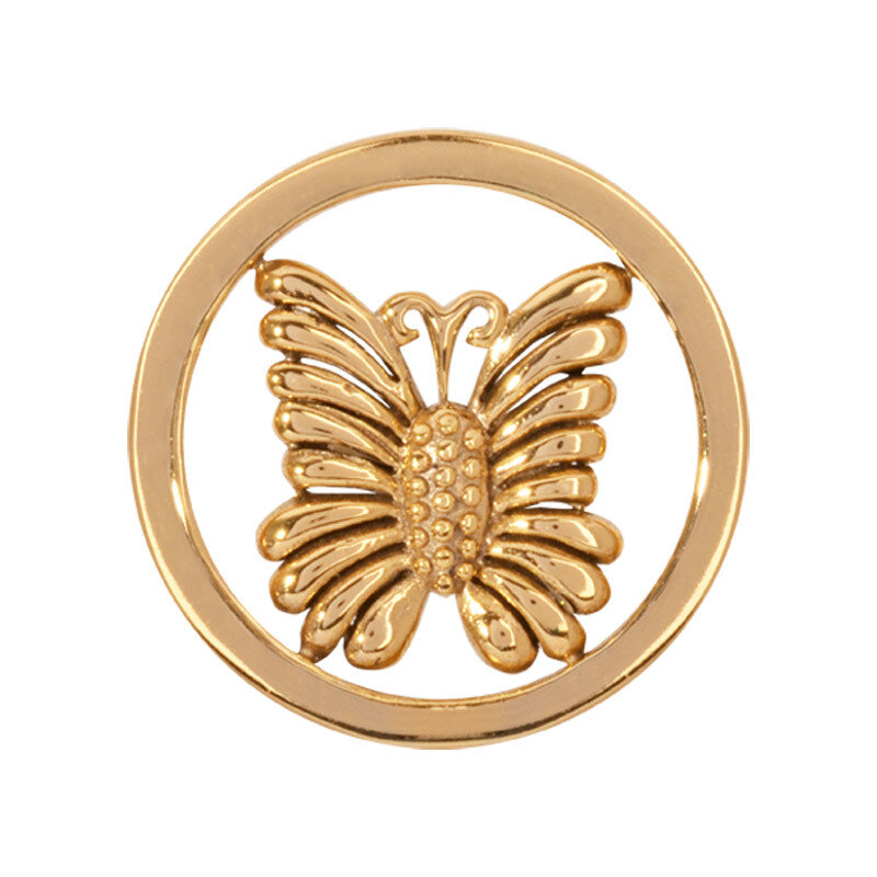 Nikki Lissoni Little Butterfly Gold-Plated 23mm Coin C1243GS, MPN: C1243GS, 8718627465837