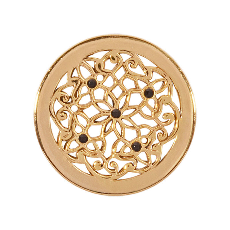 Nikki Lissoni Flower Bed Gold-Plated 23mm Coin C1245GS