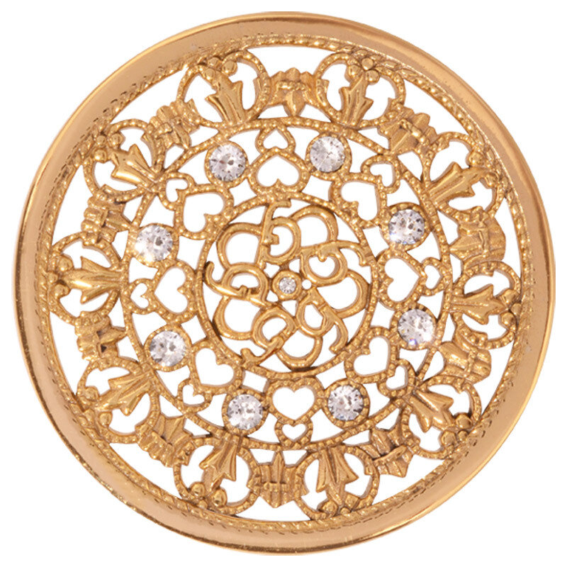 Nikki Lissoni Curly Fantasy Gold-Plated 43mm Coin C1250GL