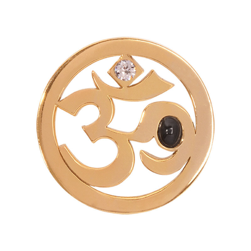 Nikki Lissoni Spriritual Ohm Gold-Plated 23mm Coin C1257GS, MPN: C1257GS, 8718627462010