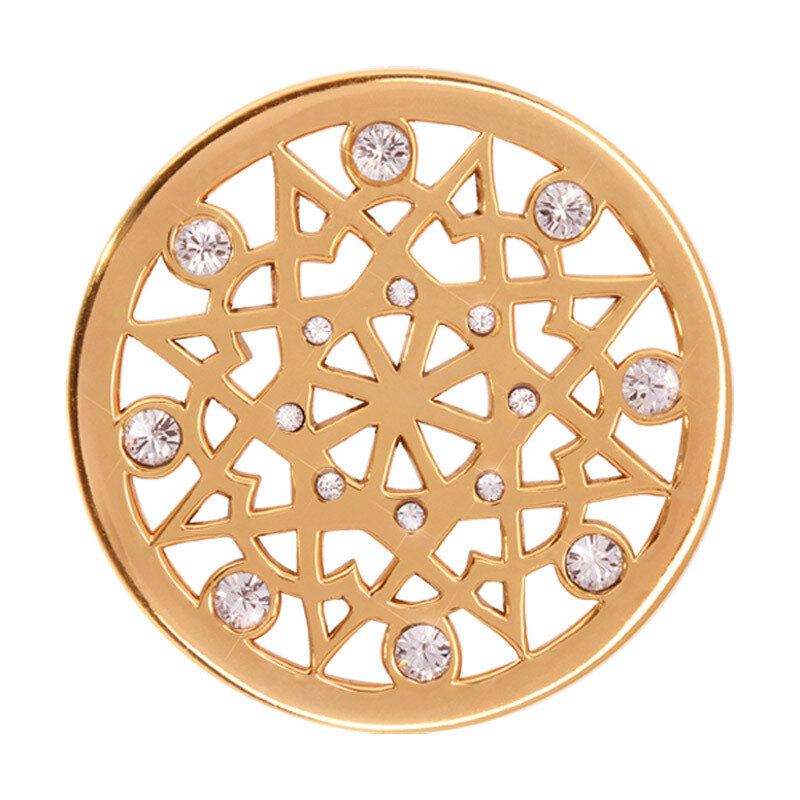 Nikki Lissoni Sixteen Diamonds Gold-Plated 33mm Coin C1266GM, MPN: C1266GM, 8718627466636
