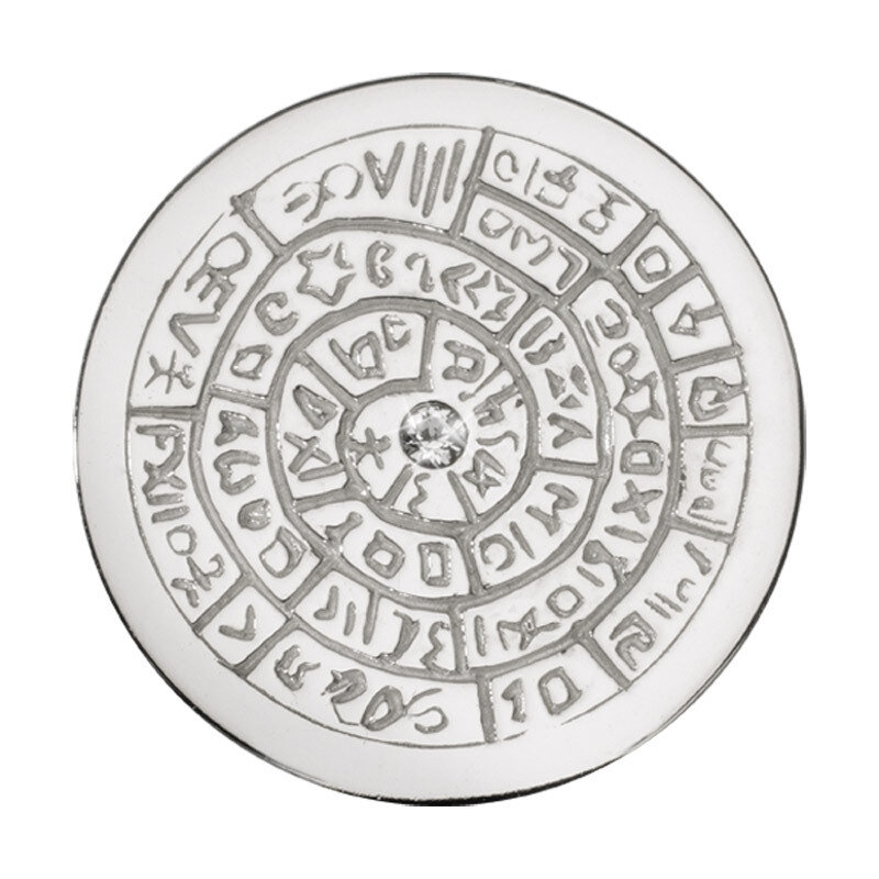 Nikki Lissoni Ancient Scripts For Good Luck Silver-Plated 33mm Coin C1275SM