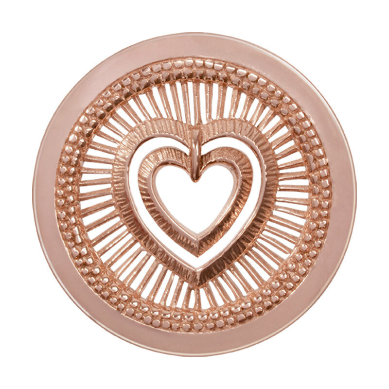 Nikki Lissoni My Heart Will Protect You Rose Gold-Plated 33mm Coin C1281RGM