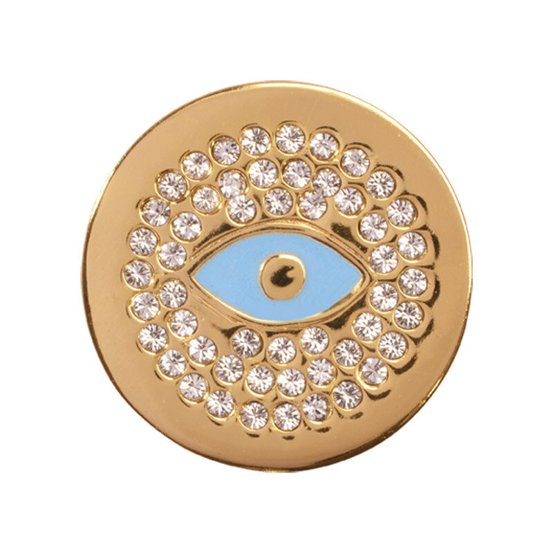 Nikki Lissoni Evil Eye Gold-Plated 23mm Coin C1283GS, MPN: C1283GS, 8718627467770