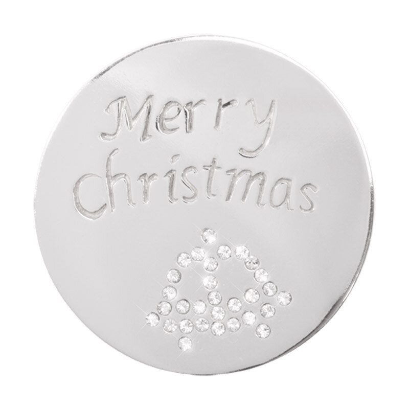 Nikki Lissoni Merry Christmas Bells Silver-Plated 33mm Coin C1295SM