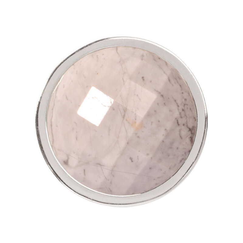 Nikki Lissoni Faceted Howlite Silver-Plated 23mm Coin C1311SS, MPN: C1311SS, 8718627468050