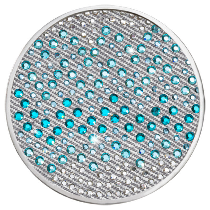 Nikki Lissoni Sense of Glamour Turquoise Silver-Plated 43mm Coin C1354SL