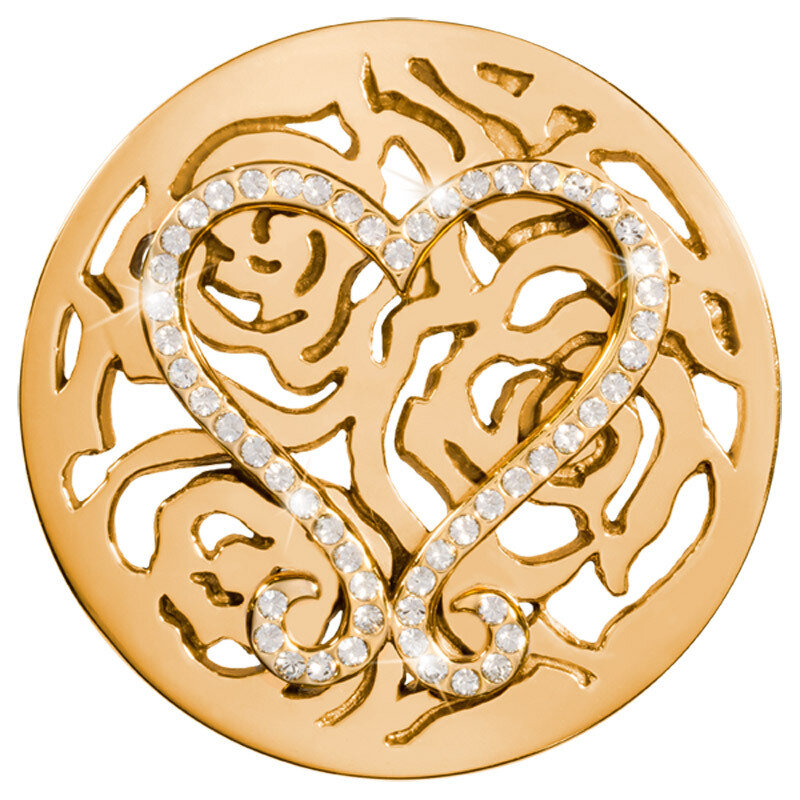 Nikki Lissoni Lovely Roses Gold-Plated 43mm Coin C1379GL