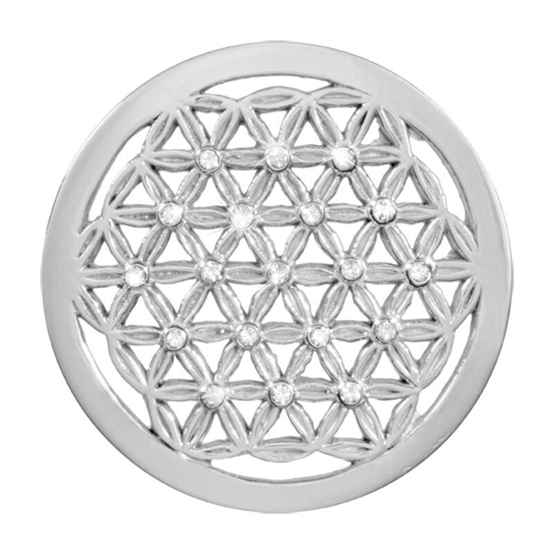 Nikki Lissoni Crystal Maze Silver-Plated 33mm Coin C1389SM