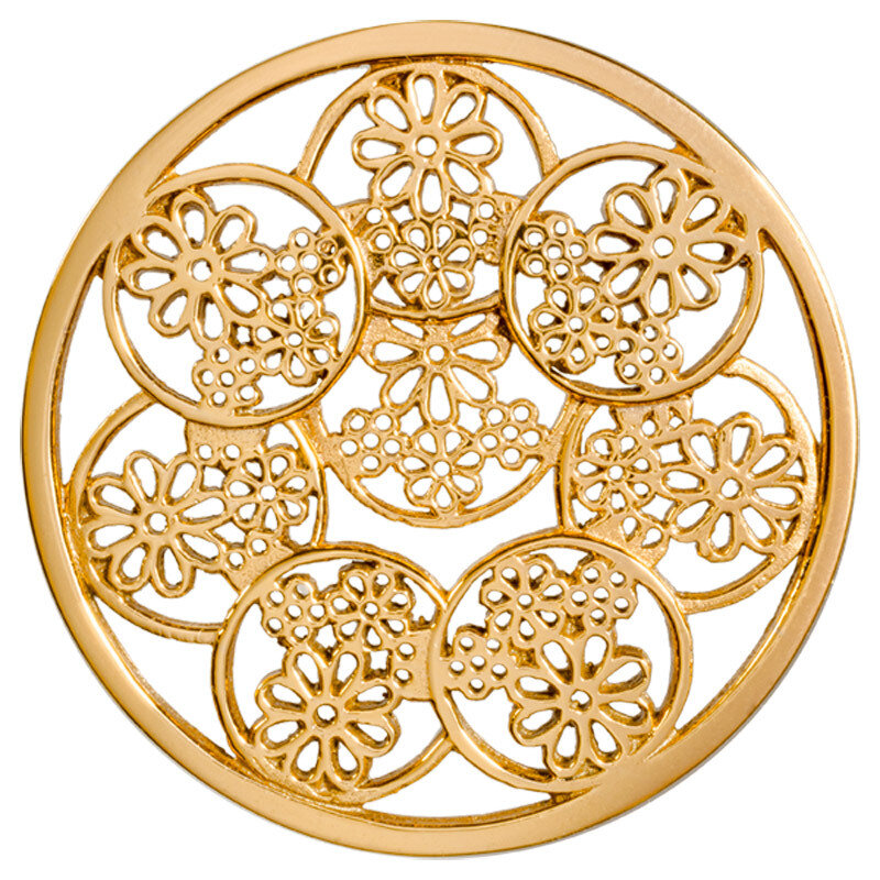 Nikki Lissoni Daisies Gold-Plated 43mm Coin C1392GL