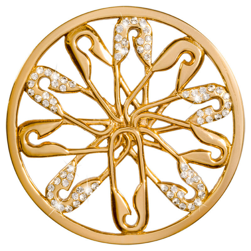 Nikki Lissoni Safety First Gold-Plated 43mm Coin C1407GL, MPN: C1407GL, 8718627469583