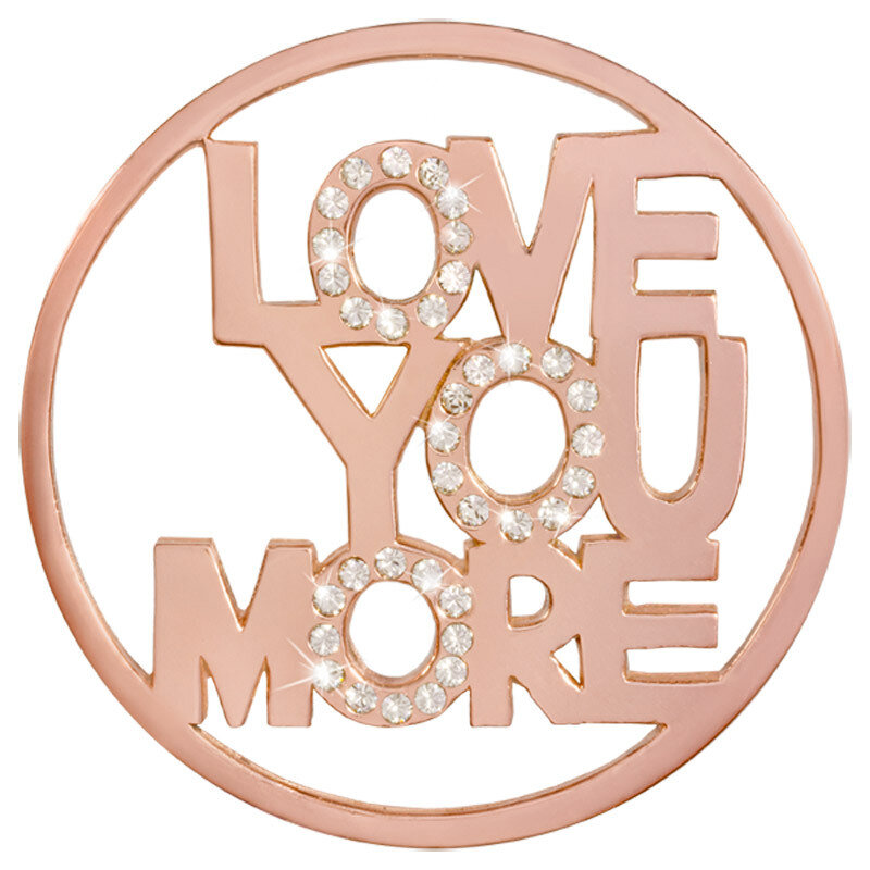 Nikki Lissoni Love You More Rose Gold-Plated 43mm Coin C1413RGL