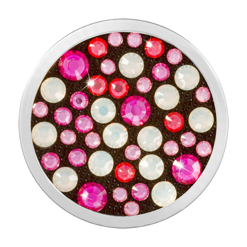 Nikki Lissoni Denim Dreams Pink White Silver-Plated 33mm Coin C1471SM, MPN: C1471SM, 8718819230229