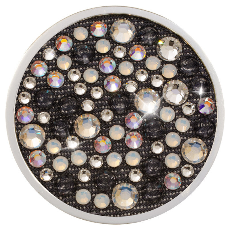 Nikki Lissoni Denim Dreams White Gold Silver-Plated 43mm Coin C1491SL, MPN: C1491SL, 8718819231738