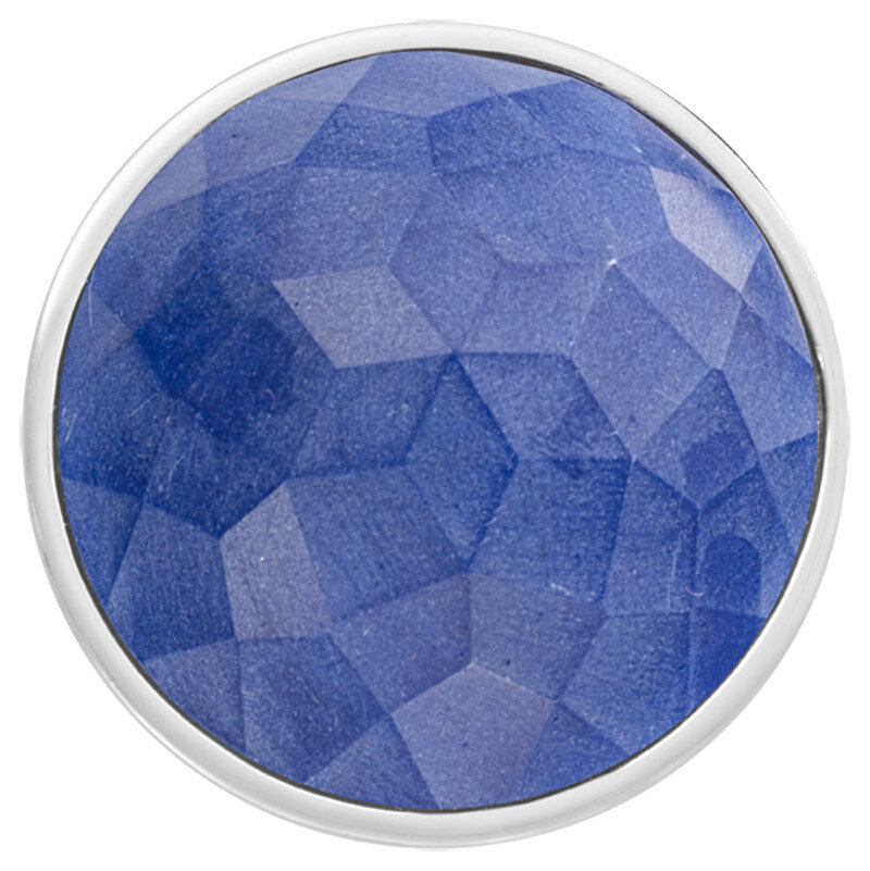 Nikki Lissoni Faceted Blue Fiber Glass Silver-Plated 43mm Coin C1547SL, MPN: C1547SL, 8718819233862